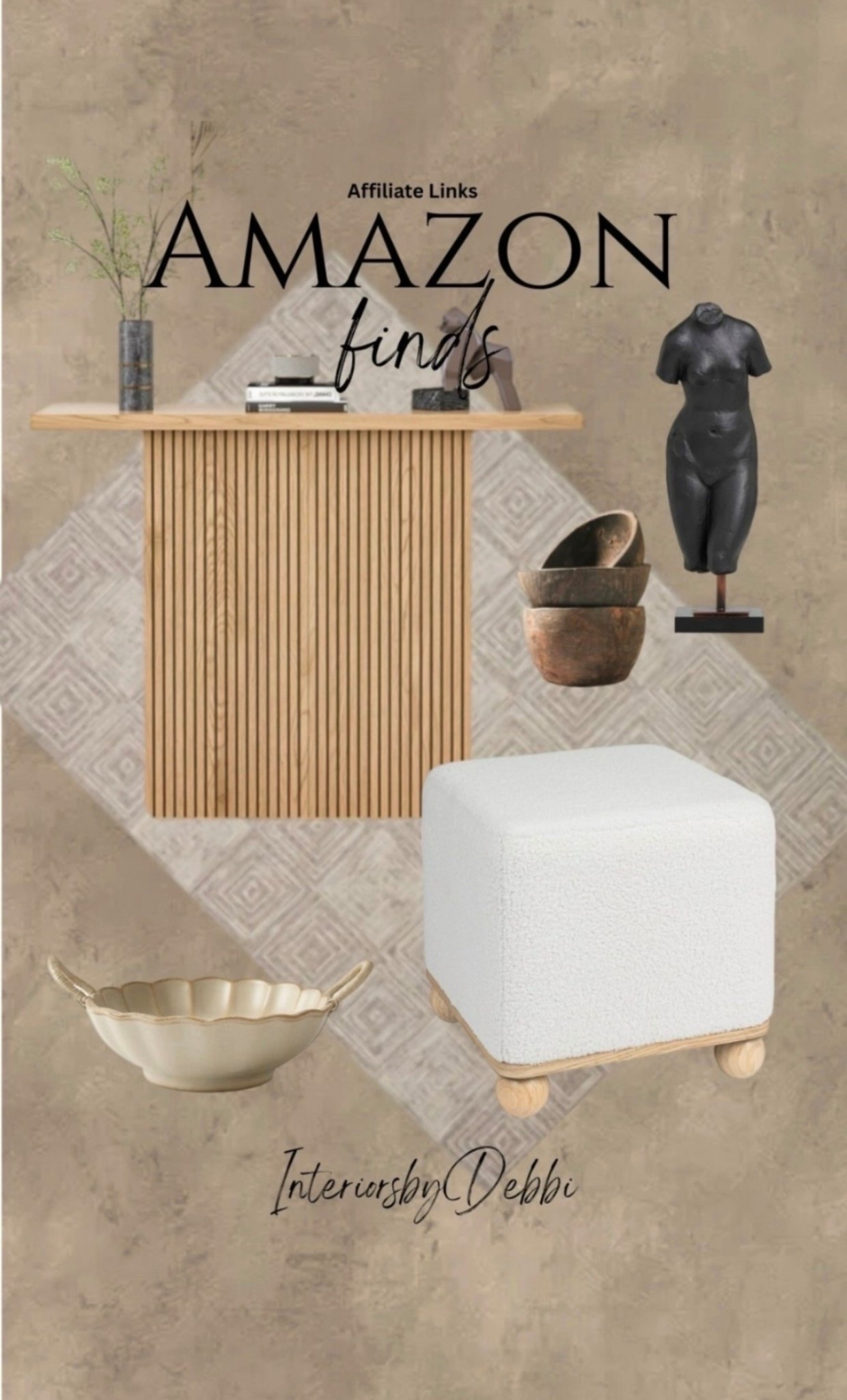 Amazon Finds
Area rug, console table, ottoman, wood bowls, transitional home, modern decor, amazon find, amazon home, target home decor, mcgee and co, studio mcgee, amazon must have, pottery barn, Walmart finds, affordable decor, home styling, budget friendly, accessories, neutral decor, home finds, new arrival, coming soon, sale alert, high end look for less, Amazon favorites, Target finds, cozy, modern, earthy, transitional, luxe, romantic, home decor, budget friendly decor, Amazon decor #amazonhome

#LTKHome #LTKSeasonal