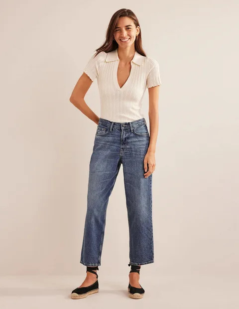 High Rise Tapered Jeans | Boden (UK & IE)