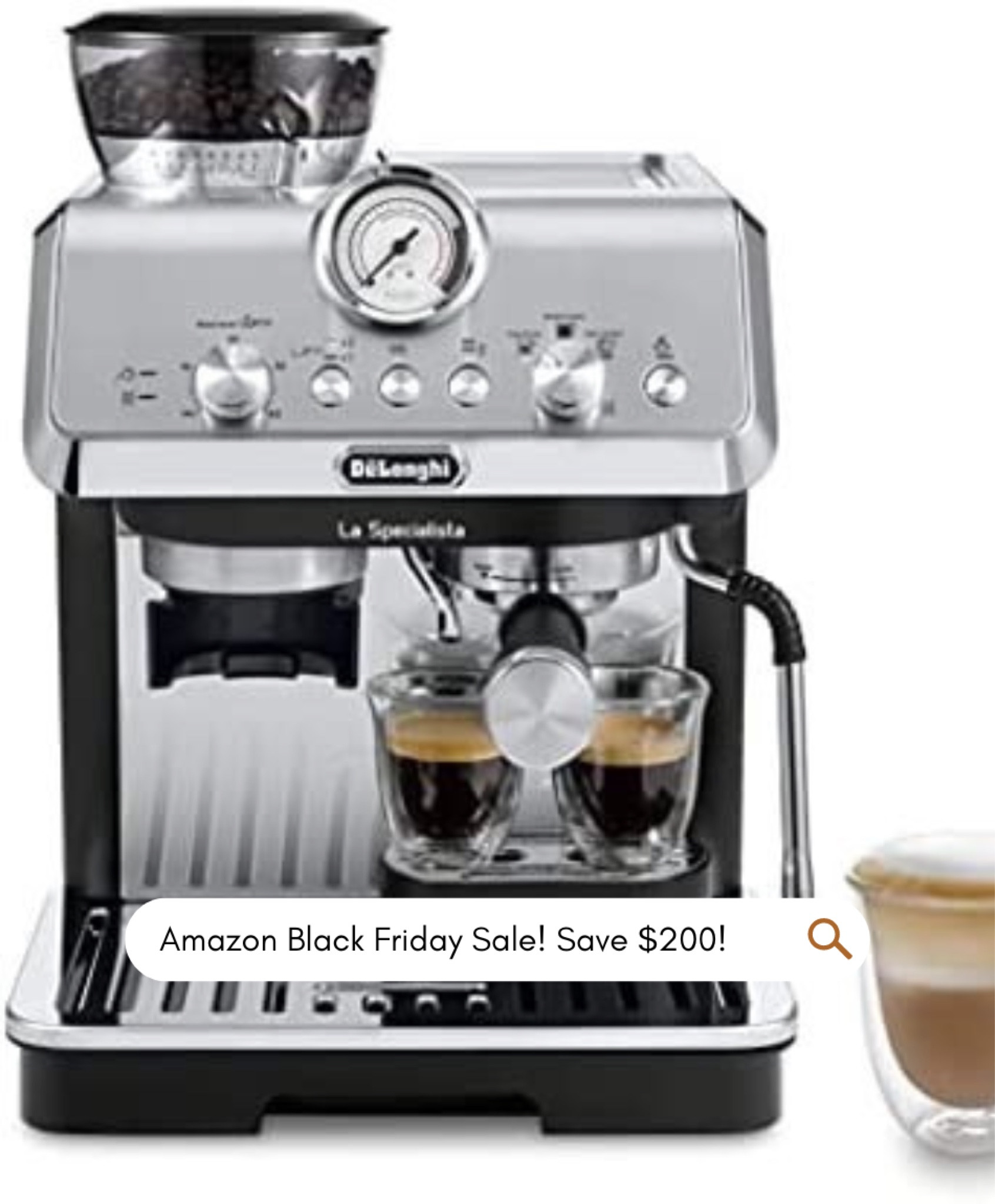 Save $200 on this Delonghi Espresso Maker for Black Friday on Amazon 

#LTKHoliday #LTKGiftGuide #LTKhome