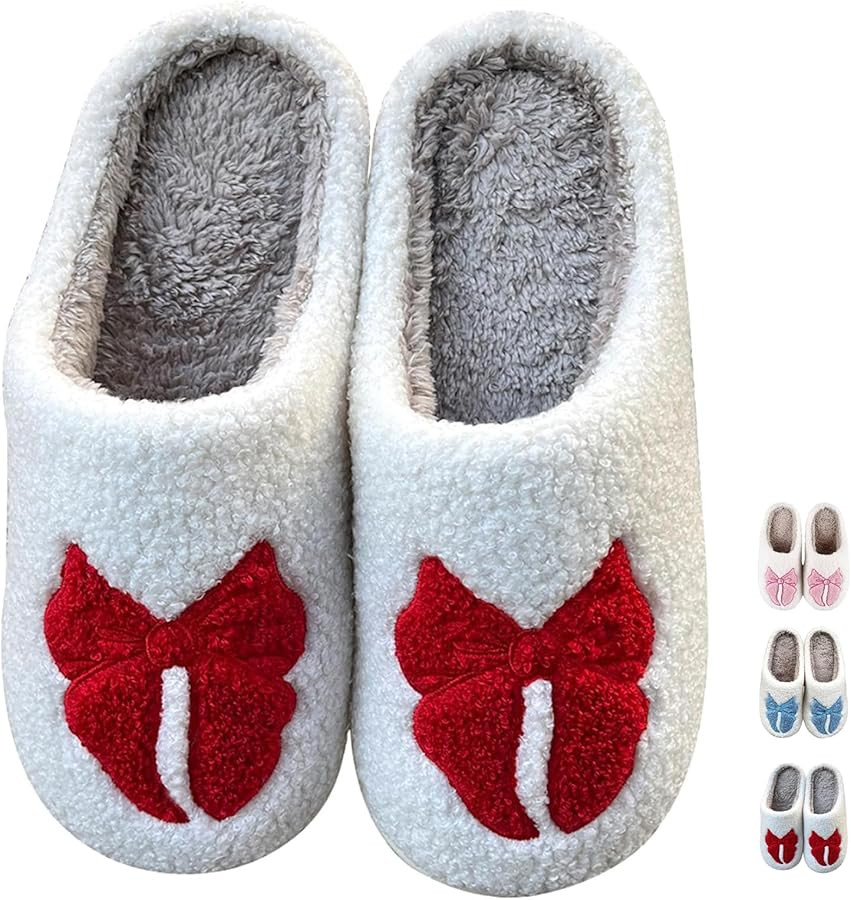 Cherry Slippers for Women Men Fruit Shoes Cute Memory Foam Soft Winter Warm Indoor Outdoor Slippe... | Amazon (US)