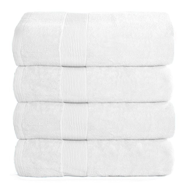 MALLONI HOME 4 Pack Bath Towel Set 27x54, 100% Ring Spun Cotton, Ultra Soft Highly Absorbent Mach... | Walmart (US)