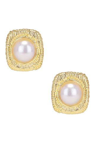 Jordan Road Perla Earrings in 14k Gold Plated Brass from Revolve.com | Revolve Clothing (Global)