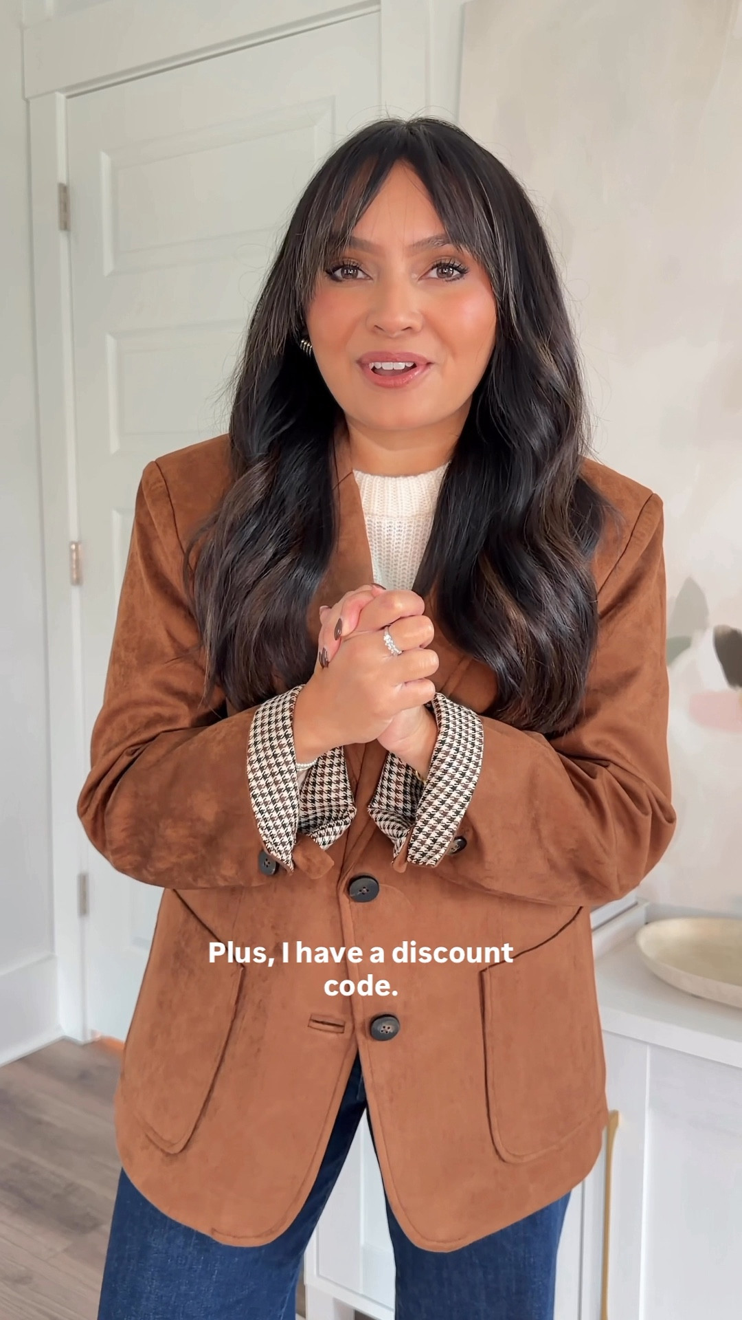 Code RACHEL15
Suede blazer size xxs TTS
Sweater size xs TTS
Jeans size 26 petite TTS 
Brown Mary Jane heels size 5 TTS 


petite fashion
petite clothing
petite style
petite outfits
petite capsule wardrobe
petite fall outfits
petite try on
petite friendly brand
Discount code
Suede blazer
Petie styling tips
What to wear this fall
petite outfit ideas
petite wardrobe staples
petite finds
fall outfit ideas
petite fall fashion
petite friendly pieces
Rachel Miranda Blog
Honeysweetpetite
Honey Sweet Petite




#LTKStyleTip #LTKSeasonal #LTKPetite