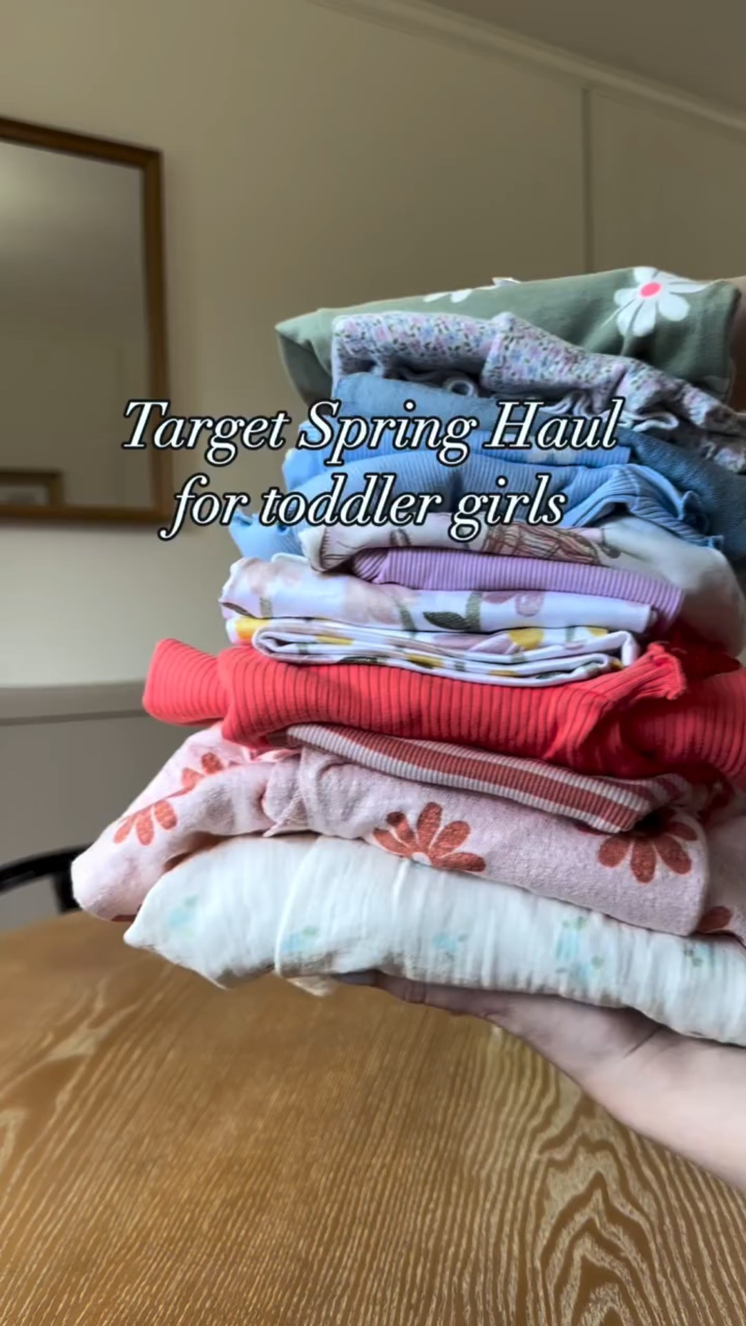 Time to build our 3 yo’s spring/summer wardrobe 🌼🛍️ #targetspring #toddlergirl #toddlerhaul #sahm #momvlog