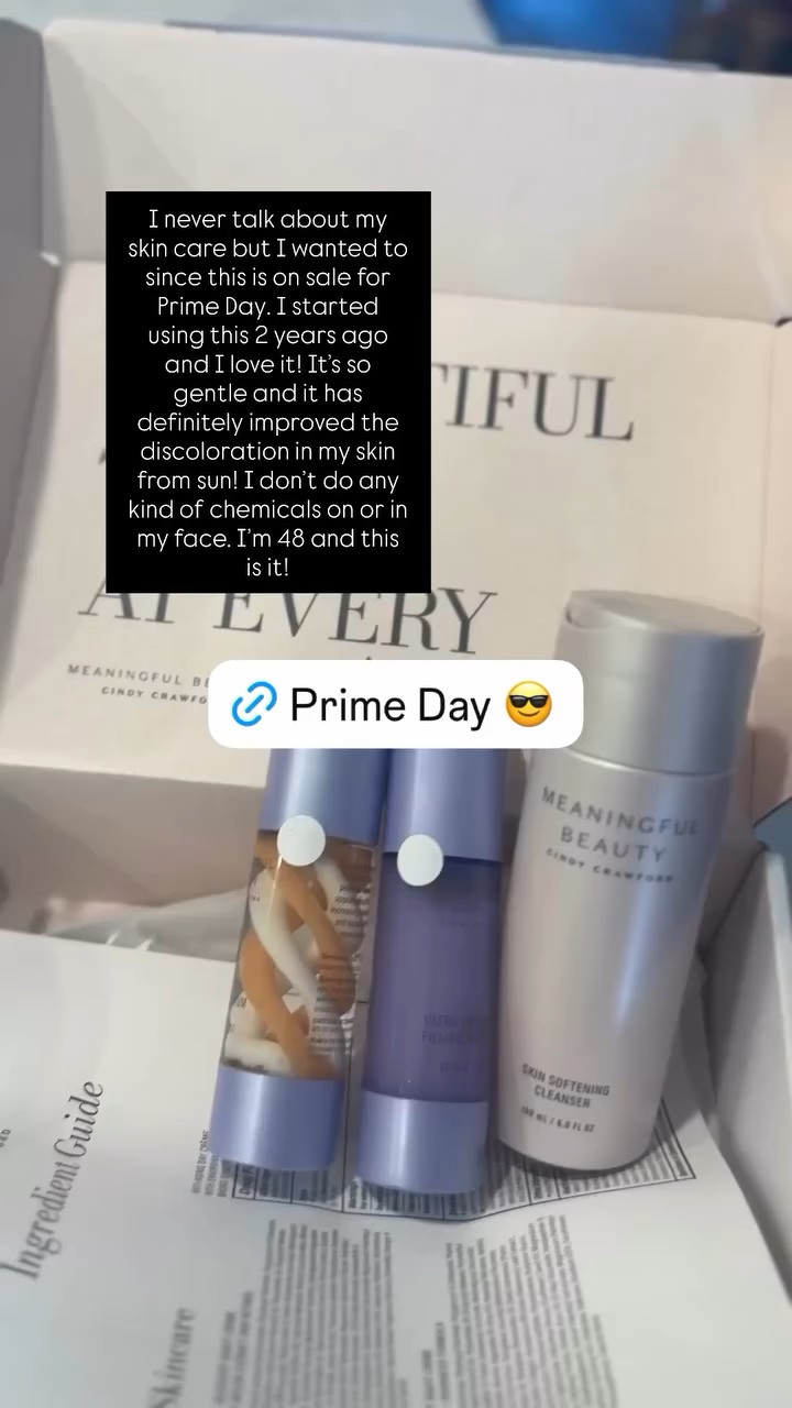 I never talk about my skin care but I wanted to since this is on sale for Prime Day. I started using this 2 years ago and I love it! It’s so gentle and it has definitely improved the discoloration in my skin from sun! I don’t do any kind of chemicals on or in my face. I’m 48 and this is it!

I wash it and I use the purple syrum in the morning and the orange at night. 

Prime Day deals

#LTKmorningroutine #LTKOver40