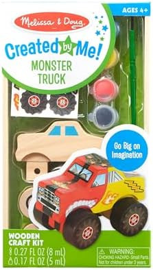 Melissa & Doug Created by Me! Monster Truck Wooden Craft Kit | Amazon (US)