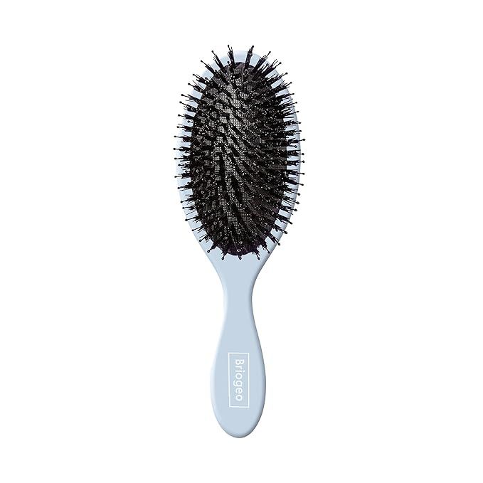 Briogeo Blue Vegan Boar Bristle Hair Brush, For Long, Short, Thick, Thin, Curly, Wavy, Straight H... | Amazon (US)