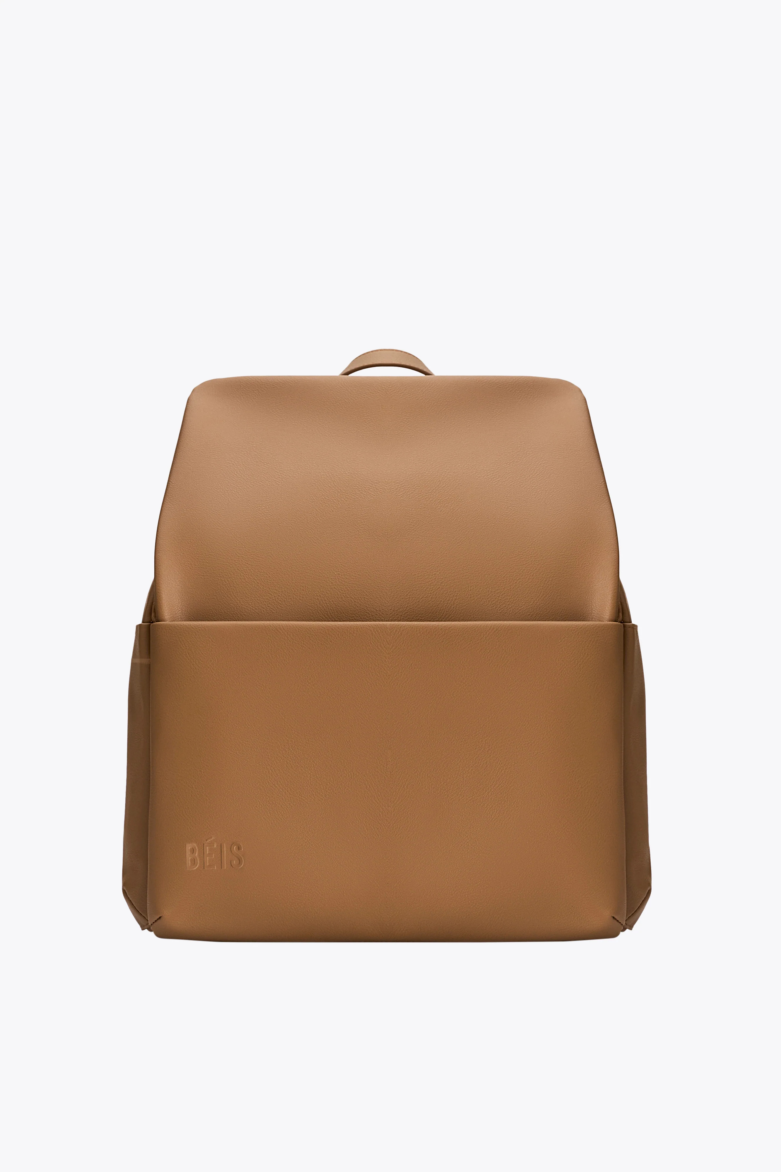 The Everyday Diaper Backpack in Camel Vegan Leather | BEIS