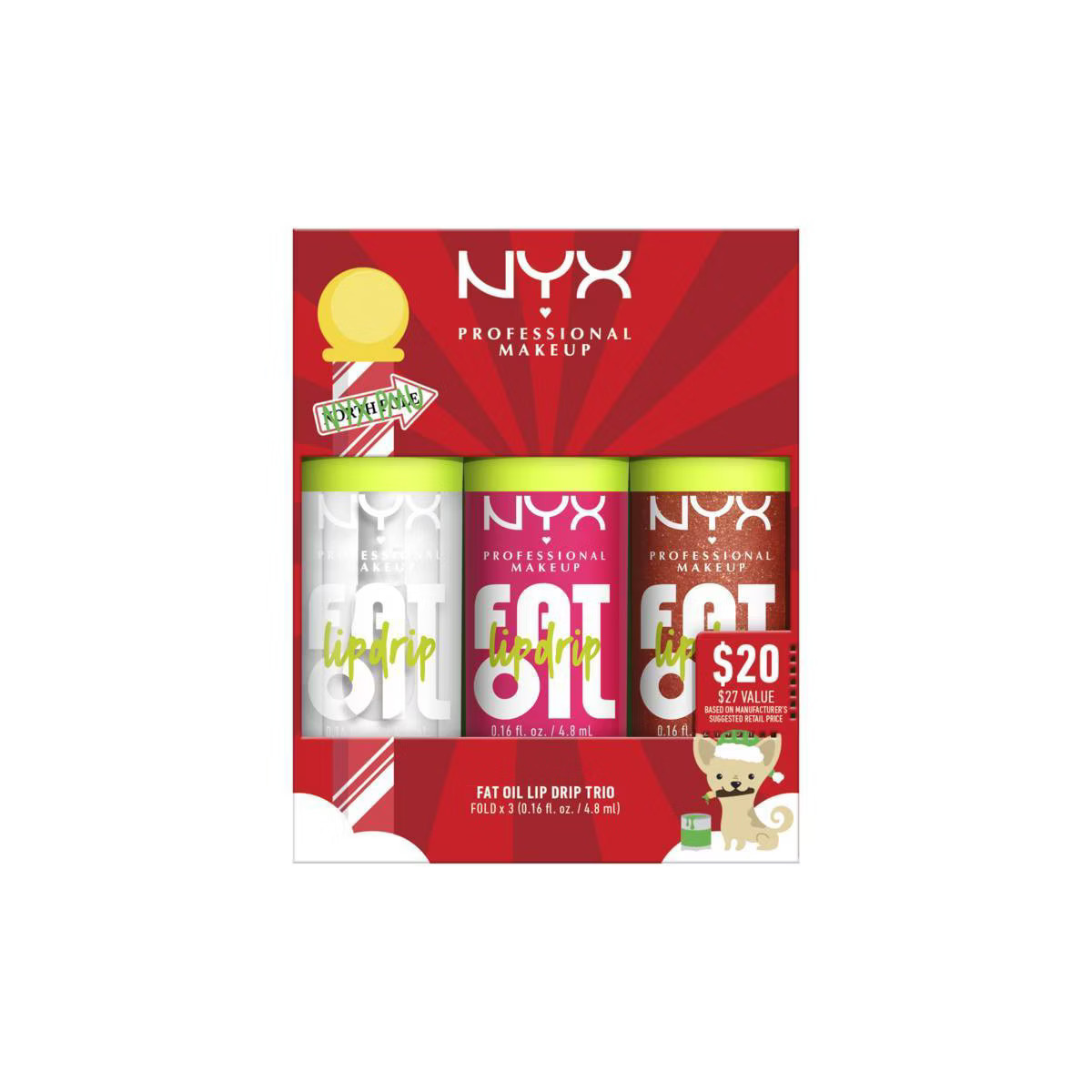 NYX Professional Makeup Fat Oil Lip Drip Trio Holiday Gift Set - 3pc | Target