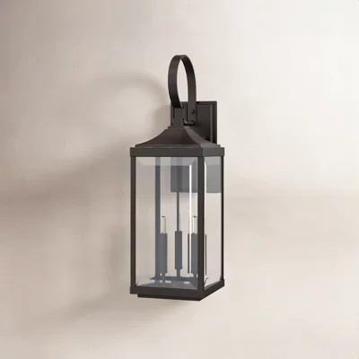 Crawley 3-Light Aluminum Outdoor Wall Lantern with Beveled Glass | Wayfair North America