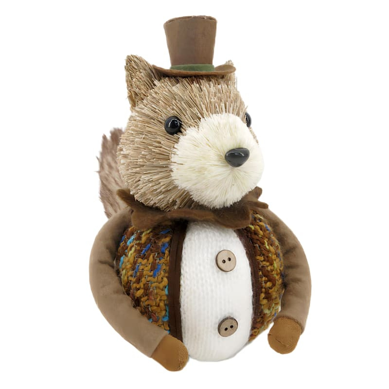 Homespun Harvest Sisal Squirrel Sitter, 4" | At Home