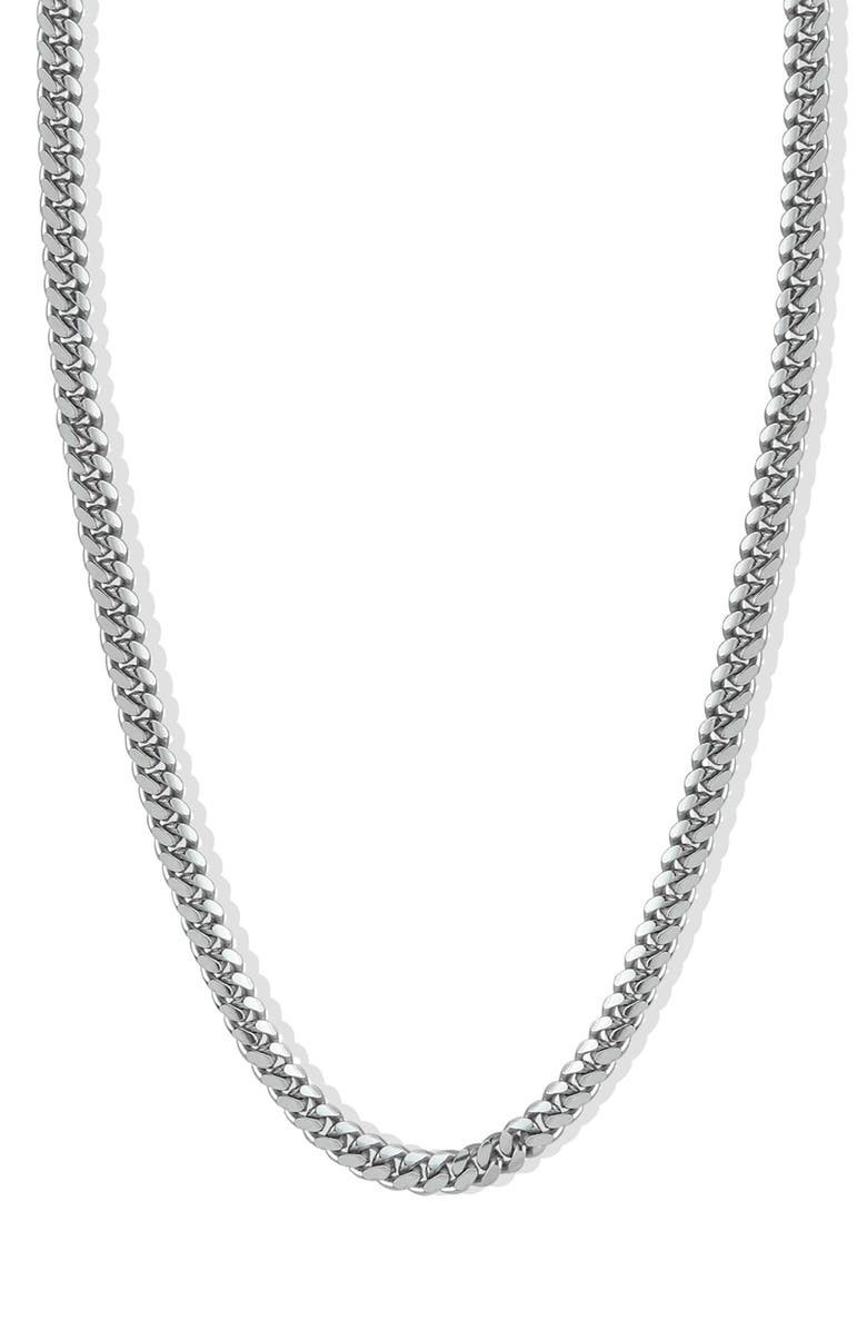 Argento Vivo Sterling Silver Men's Curb Chain Link Necklace | Nordstrom | Nordstrom