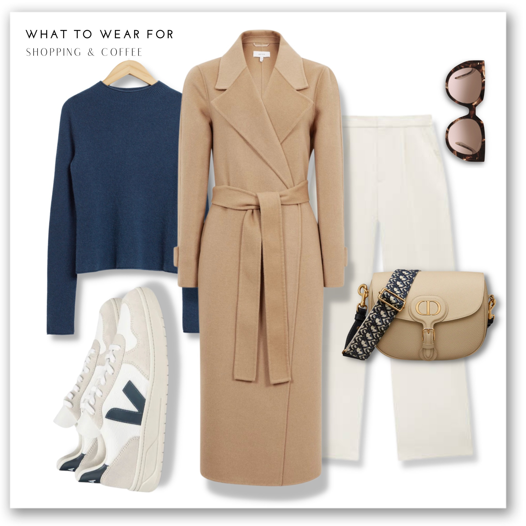 Belted Blindseam Wool Longline Coat curated on LTK