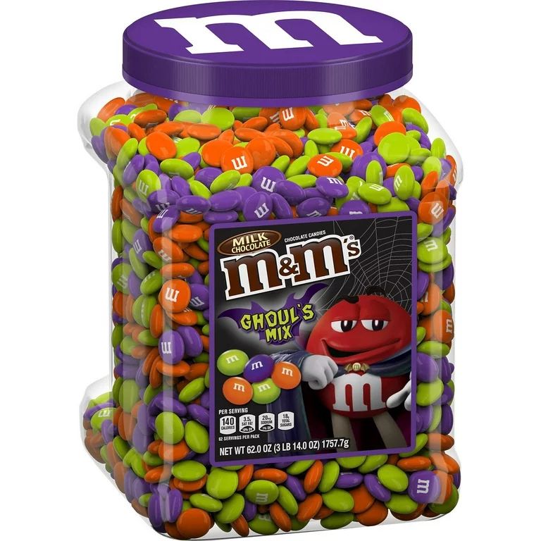 M&M'S Ghoul's Mix Milk Chocolate Halloween Candy Jar (62 oz.) | Walmart (US)