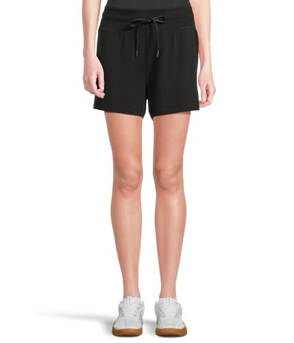 TravisMathew Skyloft Soft Tie Shorts - Shorts for Women - Drawstring Waist - Short-Length Silhouette Black XS One Size | Amazon (US)