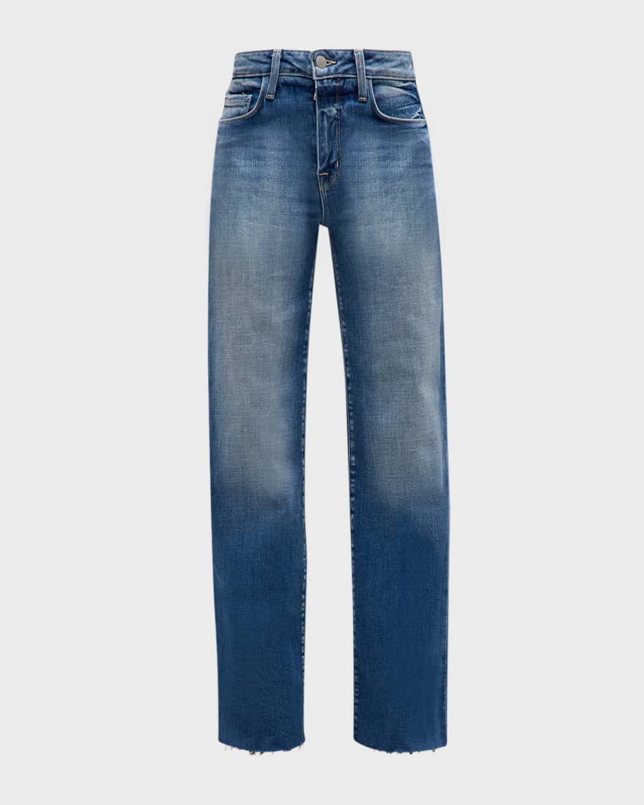 L'Agence Scottie High Rise Wide-Leg Jeans | Neiman Marcus