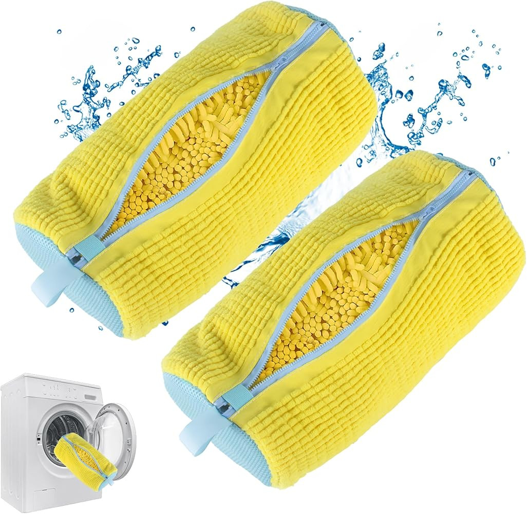 Shoe Washing Machine Bag, Sneaker Cleaning Laundry Shoe Bag for Washer Dryer 2PCS | Amazon (US)