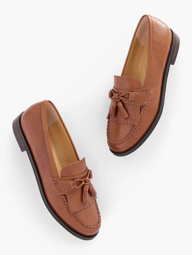 Laura Tassel Loafers - Burnished Leather | Talbots