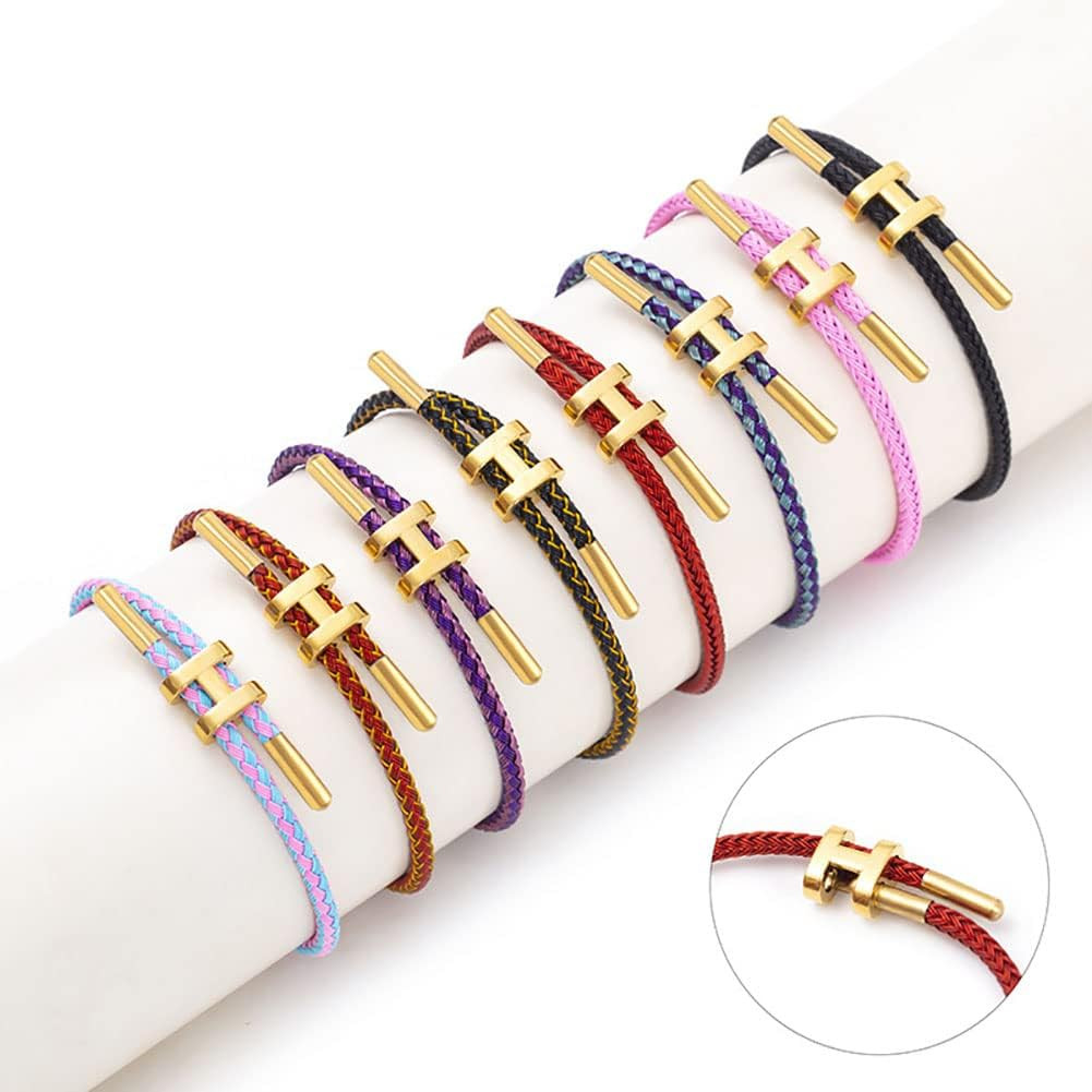 Bracelets Fashion for Women Girls Adjustable Bracelet, Gold-plated Buckle Design Titanium Steel W... | Amazon (US)