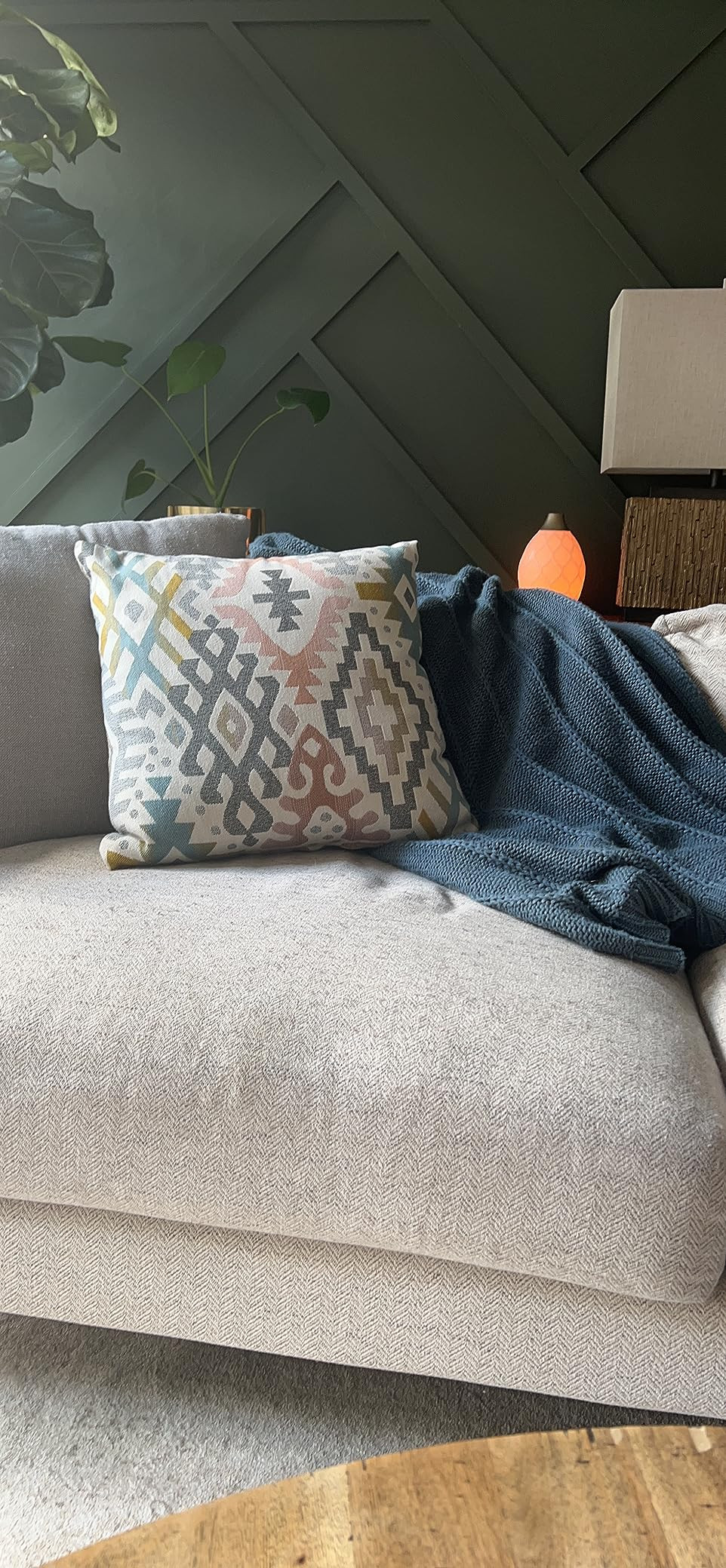 RECYCO Cable Knit Burnt Orange Throw Blanket for Couch, Super Soft Warm Cozy Decorative Knitted T... | Amazon (US)