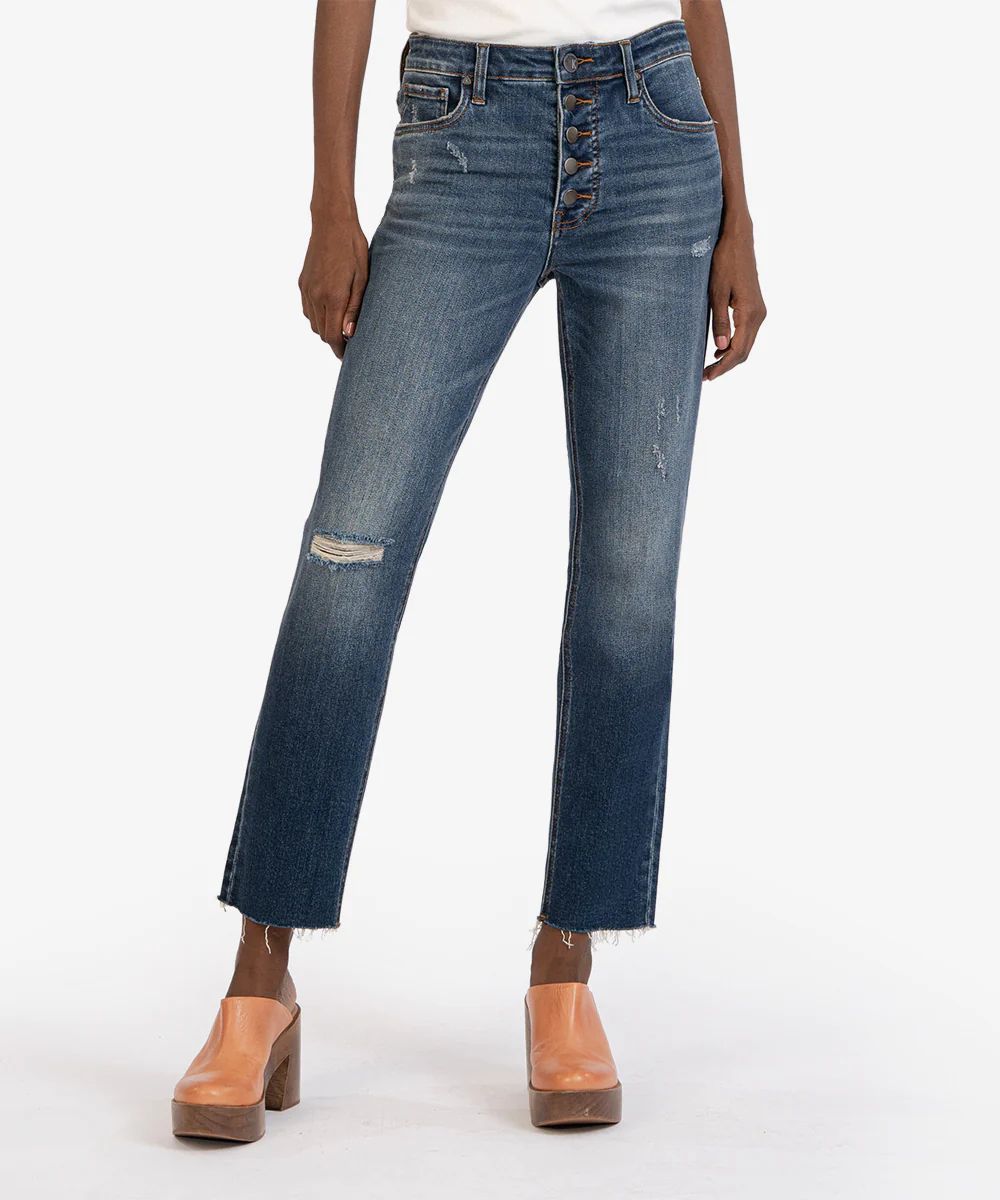 Rachael High Rise Fab Ab Mom Jean (Closer Wash) - Kut from the Kloth | Kut From Kloth