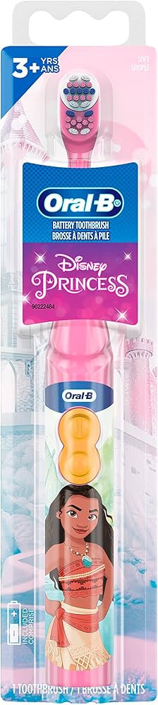 Oral-B Kid's Battery Toothbrush featuring Disney's Princess characters, Soft Bristles, for Kids 3... | Amazon (US)