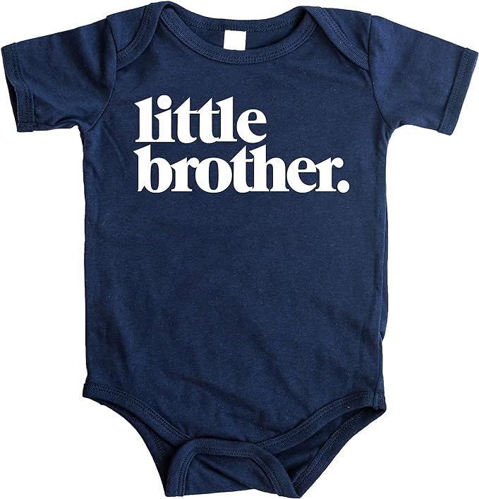 Little Brother Bodysuit for Baby Boys Sibling Outfits | Amazon (US)