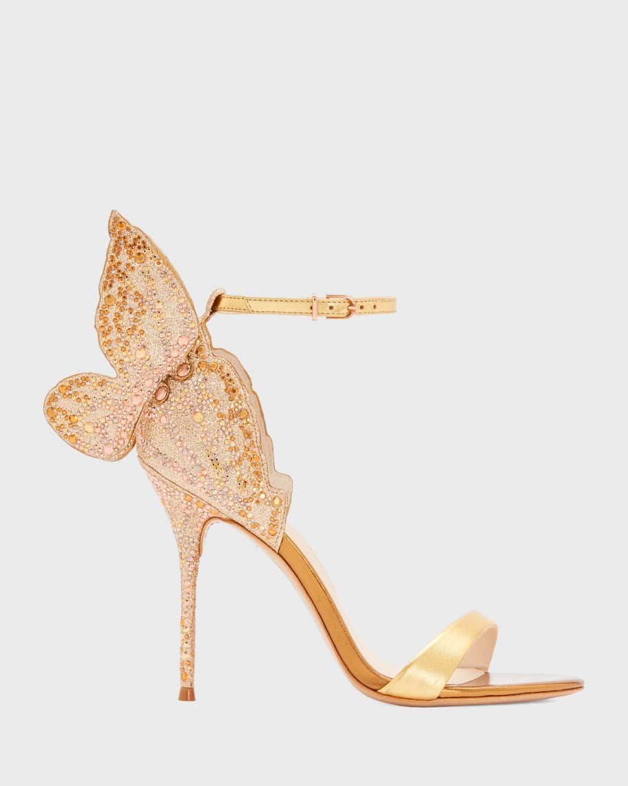 Sophia WebsterChiara Glitter Angel Wing Sandals | Neiman Marcus