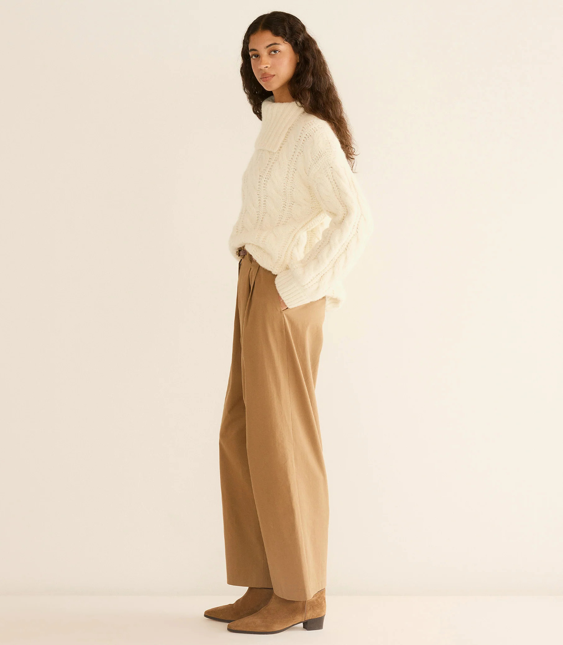 Halia Sweater - Ivory | DÔEN | DOEN