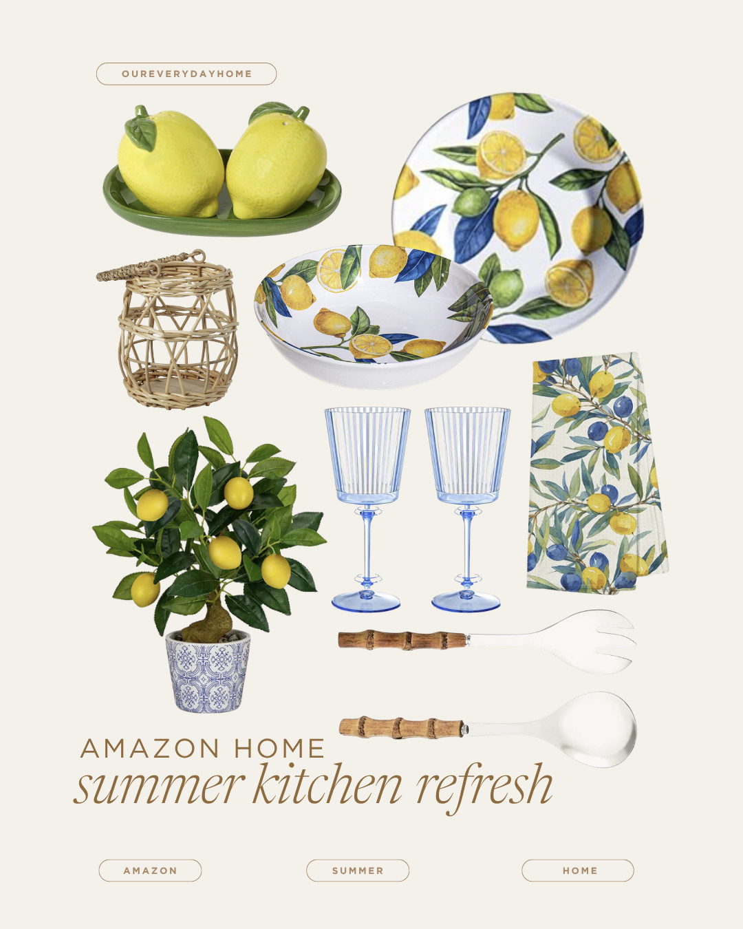 I've been refreshing my kitchen with these citrus-inspired finds! Perfect for those summer meals. #kitchenrefresh #summervibes #amazonfinds #founditonamazon 

 #LTKSeasonal #LTKHome