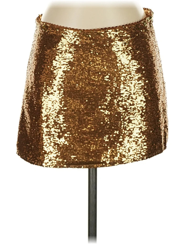 Uno Core 100% Polyester Metallic Gold Formal Skirt Size S - 47% off | ThredUp (US)