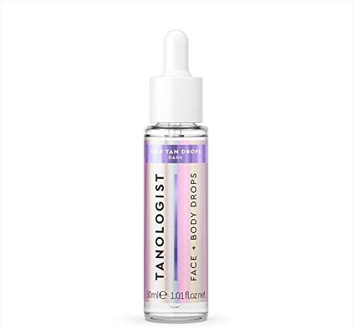 Tanologist Face and Body Drops, Dark - Illuminating Self Tan Drops, Vegan and Cruelty Free, 1.01 Fl  | Amazon (US)
