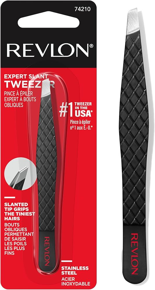 Revlon Expert Slant Tweezer, High Precision For an Easy Hair Removal, Made With Stainless Steel, ... | Amazon (US)