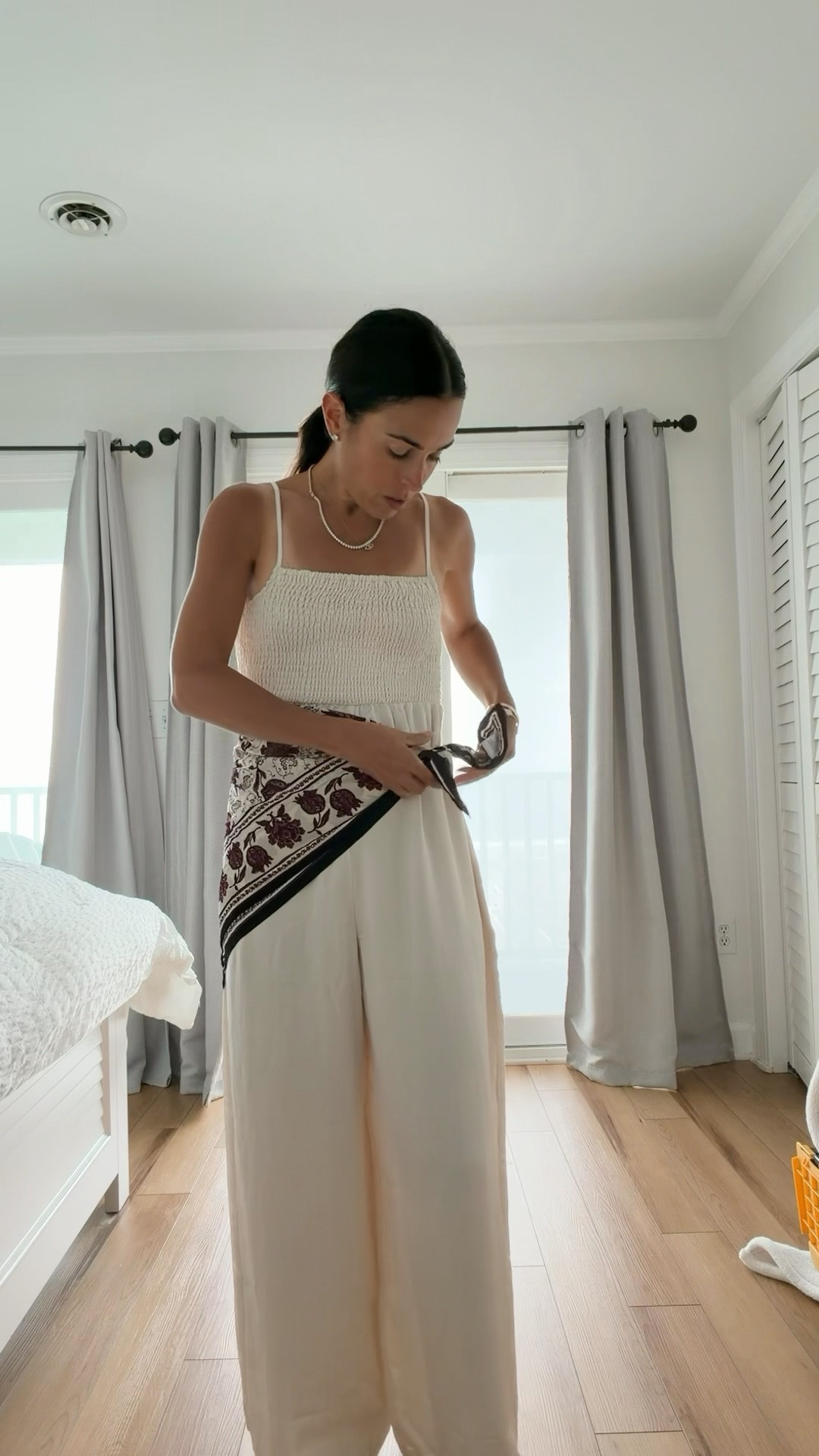 Finally got a chance to wear this jumpsuit to dinner last night and I’m obsessed 🤍 So cute, SO comfy, and one of those pieces you can easily dress up or down. Added a scarf at the waist and a few accessories for dinner, but it would be just as good with simple sandals for daytime!

💌type “JUMPSUIT” and I’ll send you the links
🔗

#LTKgrwm #LTKSeasonal #LTKOver40