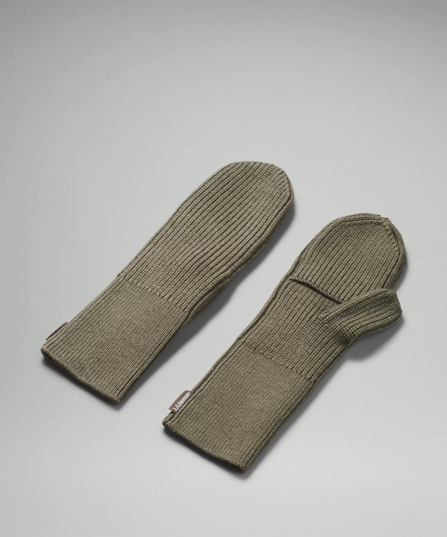 Women's Ribbed Merino Wool-Blend Knit Mittens | Lululemon (US)