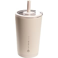 HydroJug Everyday Tumbler 14 oz – Ceramic-Lined Insulated Tumbler with Straw and Soft-Touch Lid... | Amazon (US)