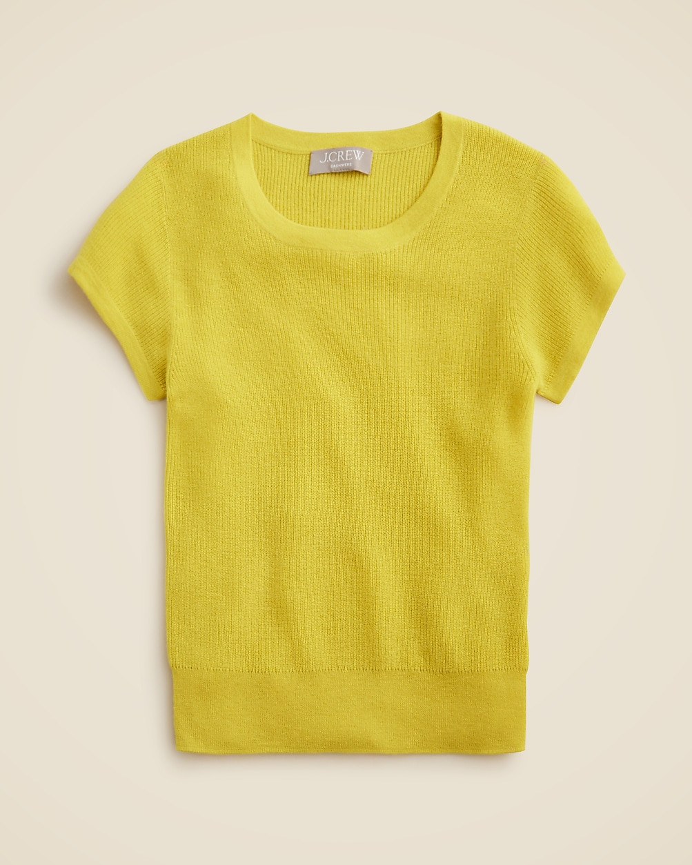 Ribbed featherweight cashmere T-shirt | J. Crew US