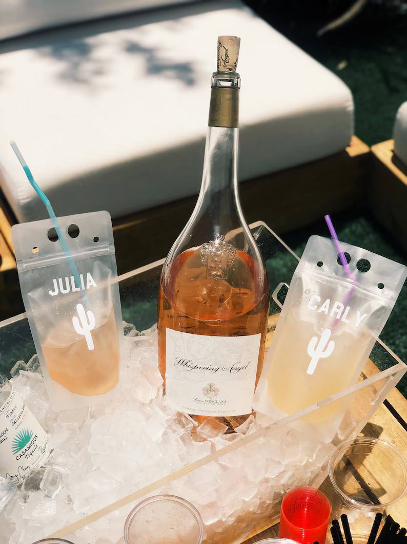 DESERT BACHELORETTE Drink Pouches | Cactus Drink Pouches | Drink Bags | Reusable | Alcohol | Vaca... | Etsy (US)