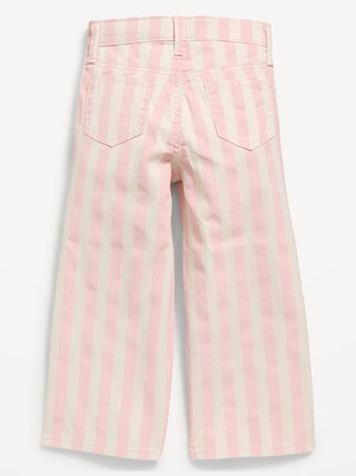 Baggy Striped Wide-Leg Pants for Toddler Girls | Old Navy (US)