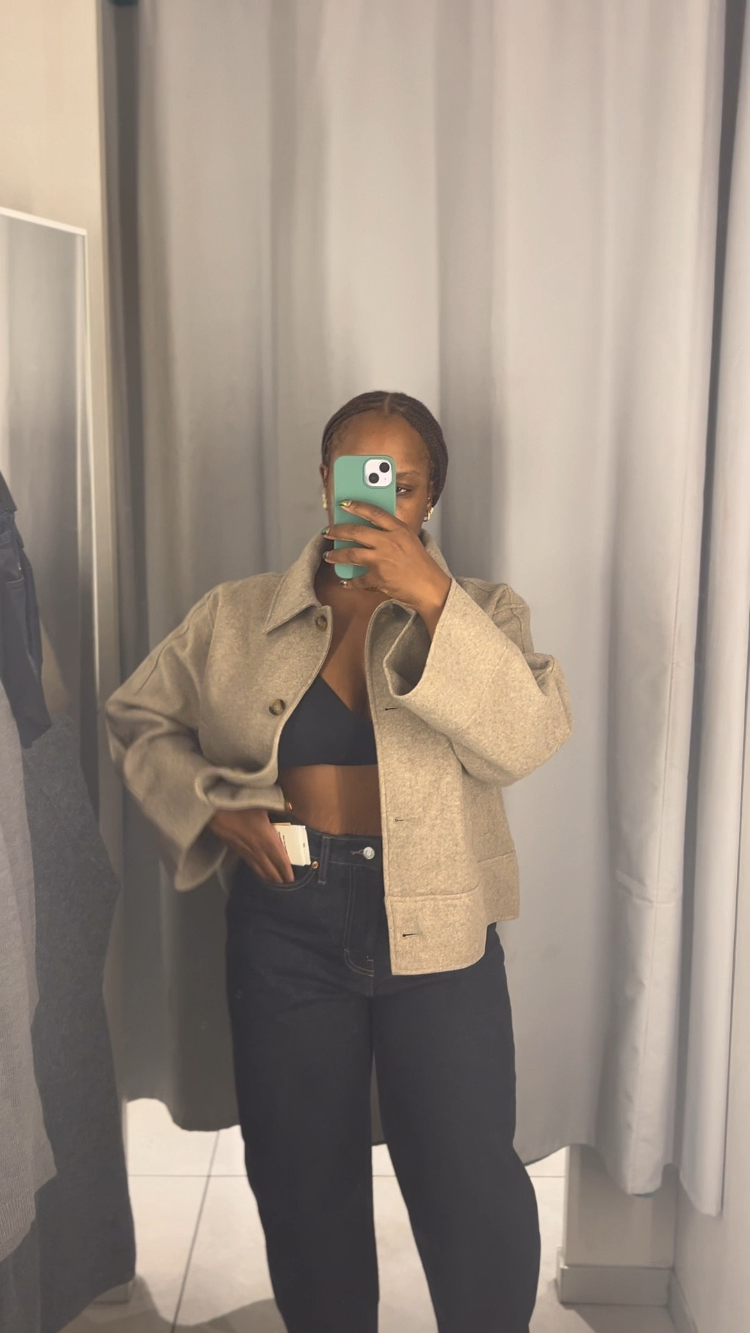 Barrel jeans/ felted jacket 

#LTKFindsUnder100 #LTKSeasonal #LTKStyleTip