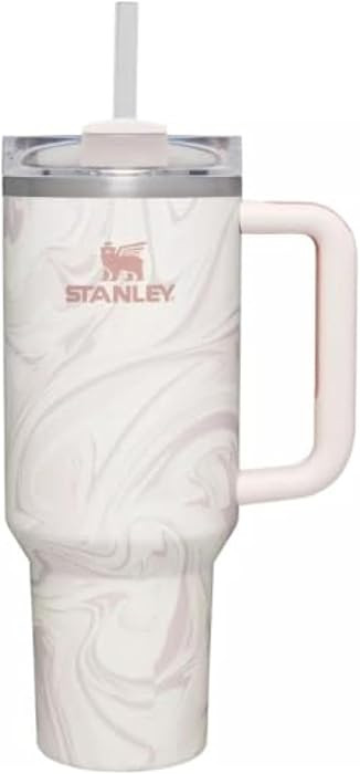 STANLEY QUENCHER TUMBLER H20 FLOWSTATE ROSE QUARTZ SWIRL 40OZ | Amazon (US)