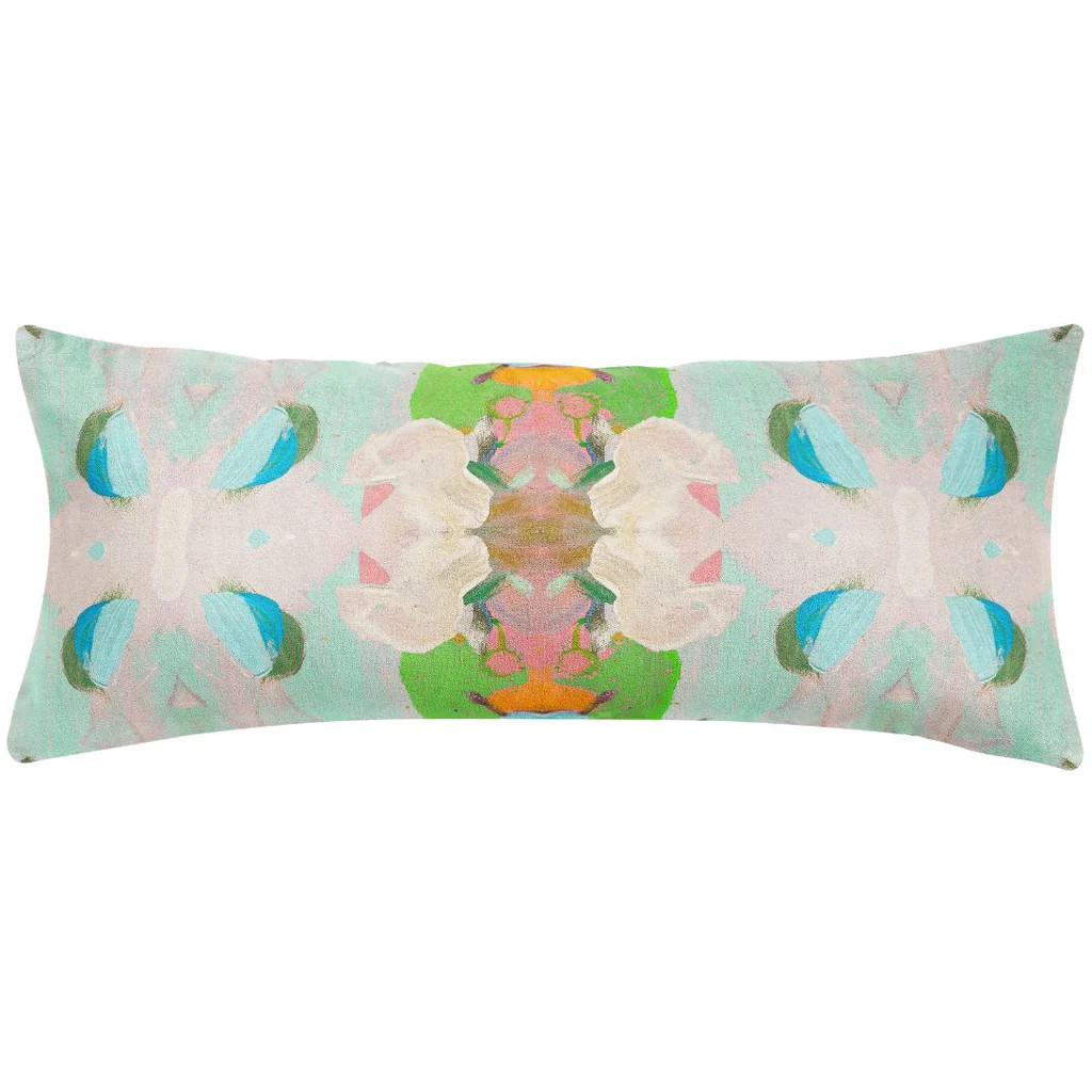 Monet’s Garden Green 14x36 Pillow | Laura Park Designs
