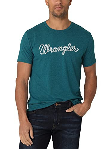 Wrangler Men's, Classic Cyan Rope Logo, XX-Large | Amazon (US)