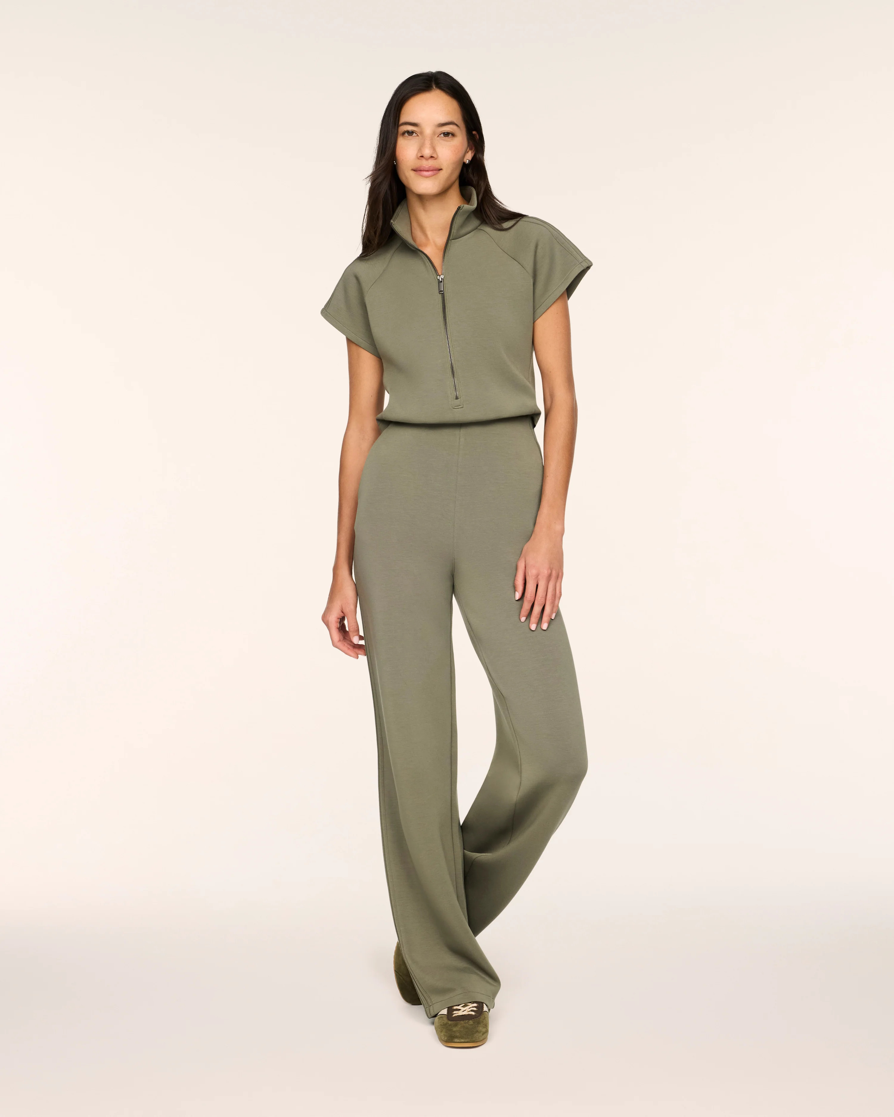 SPANX AirEssentials® Pintuck Half Zip Jumpsuit | Spanx