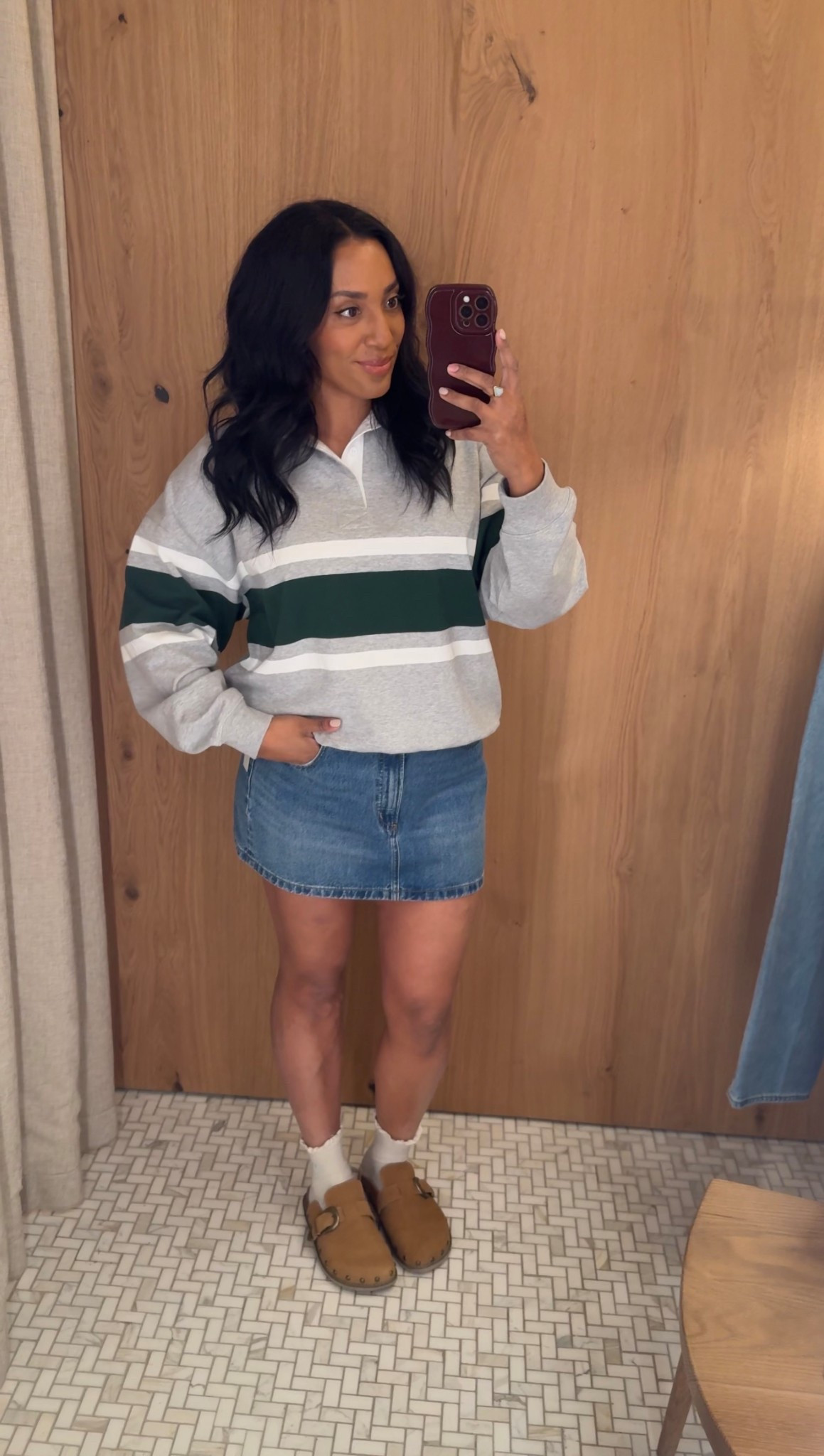 OBSESSED with this fit! M in top, 31 in skirt. I’m 5’6 for reference!

Aritzia, denim skirt, polo

#LTKspringtrends #LTKMidsize #LTKootd