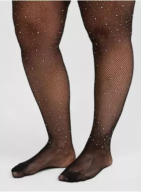Rhinestone Fishnet Tights | Torrid (US & Canada)