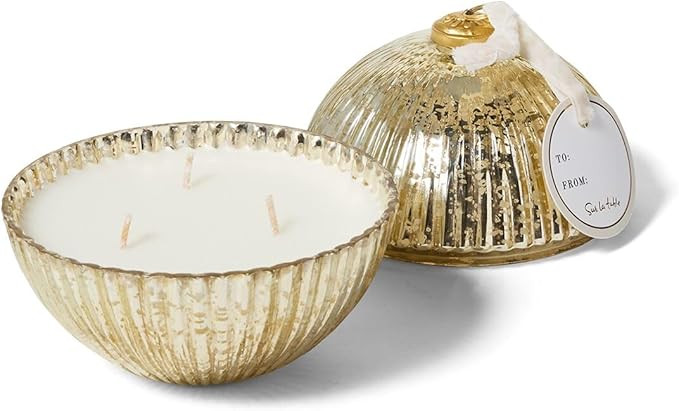 Sur La Table White Peppercorn Ornament Candle, Gold | Amazon (US)