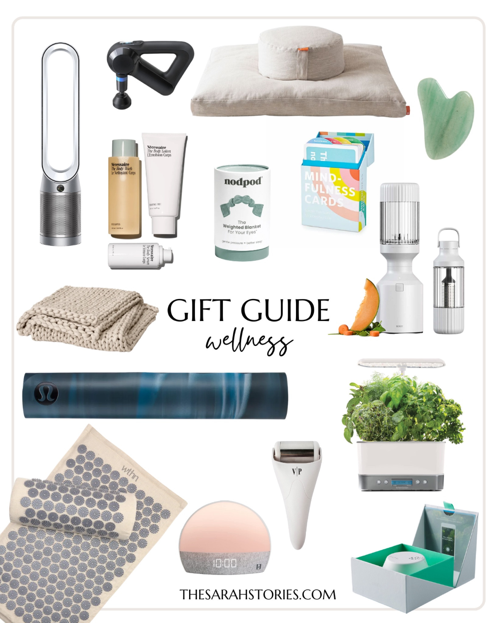 Gifts for the Wellness guru 🌱 love all of these for any health conscious, mindful person in your life. See all of my Gift Guides on thesarahstories.com. 

#giftguideher #holidaygiftguide #giftguide2022 #healthygiftguide #wellnesslover #wellnessgifts 

#LTKhome #LTKSeasonal #LTKHoliday