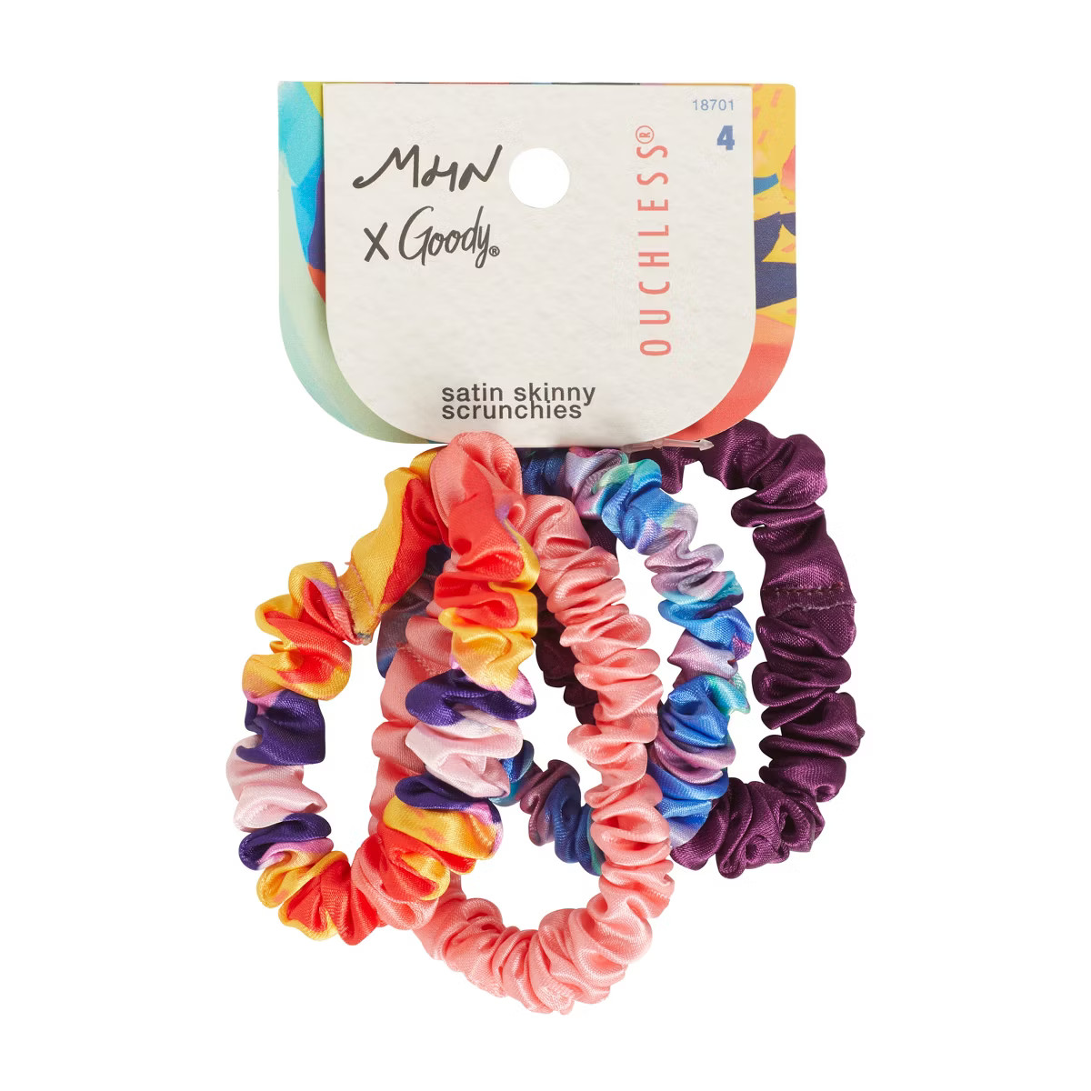 Goody x Morgan Harper Nichols Thin Satin Hair Scrunchies - 4ct | Target