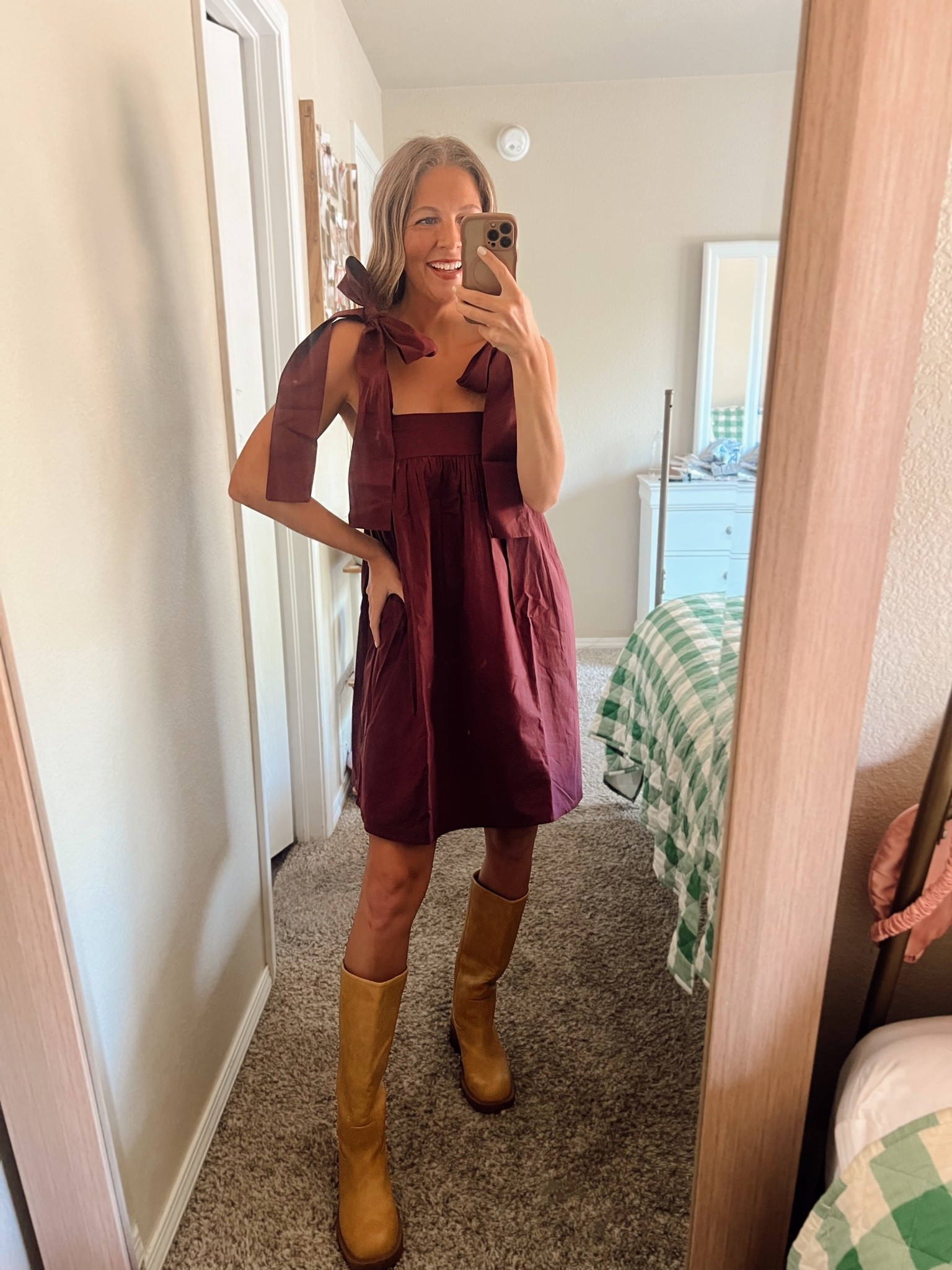 The cutest boots that literally match with everything. Comfortable and perfect for all the cooler weather! #fryeboots #lookalike

#LTKootd #LTKmomlife #LTKSeasonal